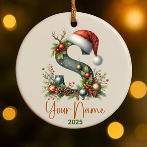 Personalized Monogram Keepsake Ornament 2026 – Custom Initial Name Decor, Family Memory Gift, Holiday & Yearly Ornament e20309fd-9458-4137-a1cb-1f4fa85a2f2a-3.png