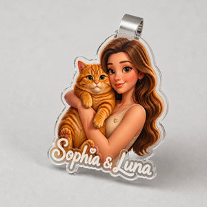 Custom Pet Cartoon Car Visor Clip – Photo to Art with Name - Personalized Car Visor Clip e22174a2-04e2-4176-a3ca-1f21ea50e3b4.jpg