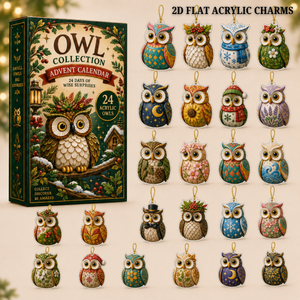 Owl Wonders Advent Calendar 2026 - 24-Day Festive Countdown, Acrylic Charms Blind Box - Gift For Animal Lovers e22f2a0c-5aaa-4bb6-b698-018bb984ca72-owl-text.png