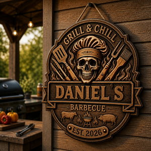 Personalized Grill & Chill BBQ Wood Sign - Personalized Wood Sign e236e835-e040-4650-adb3-baae0d780eb6.jpg