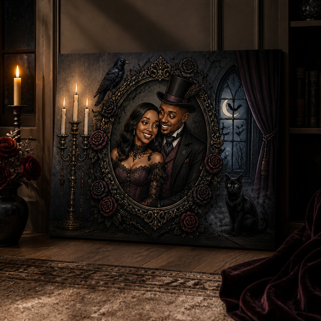 Custom Gothic Victorian Couple Portrait Canvas - Personalized Canvas e23d46da-ec89-43ff-8c4d-2a3cd2c65a21.jpg