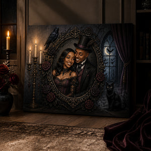 Custom Gothic Victorian Couple Portrait Canvas - Personalized Canvas e23d46da-ec89-43ff-8c4d-2a3cd2c65a21.jpg