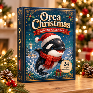 Orca Christmas Advent Calendar 2026 - 24-Day Festive Countdown, Acrylic Charms Blind Box - Gift For Orca Lovers e23f189a-faf6-4619-ac0a-cc398632ba60-orca-box.png