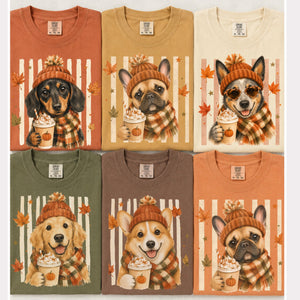 Fall Dogs Comfort Colors Shirt 120+ Dog Breeds, Personalized Dog Mom Tee, Autumn Cosy Dog T-Shirt, Pumpkin Spice Autumn Custom Pet Portrait e24c5a56-4774-4b8f-87c1-56e0fba31d93-11.jpg