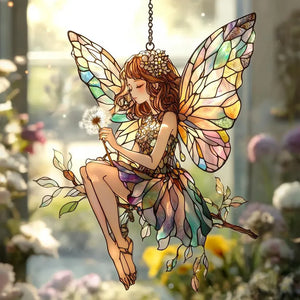Fairy Garden Faux Stained Glass Suncatcher - Dandelion Wish Window Hanging, Whimsical Acrylic Fairycore Decor For Long-Distance Friends e25fa178-e715-48d6-951f-bcafba6c867c-rthyrt-4-.webp