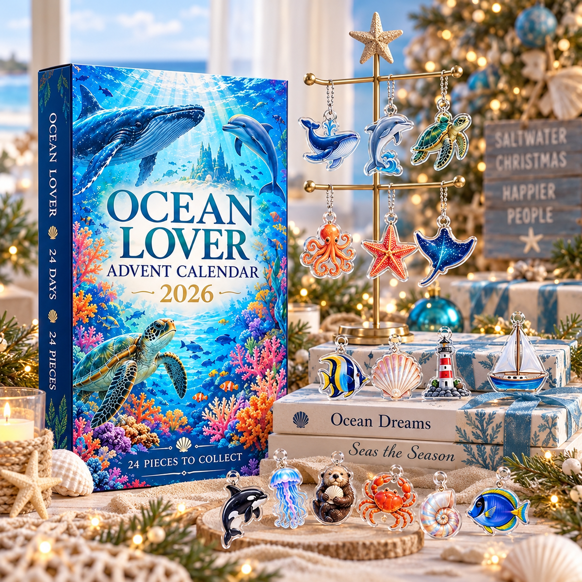 Ocean Lover Advent Calendar 2026, 24 Acrylic Hanging Tokens, Sea Life Countdown Gift, Coastal Holiday Decor e2606083-5db0-46f9-b739-bac369813ae7-fb42a2cd-3a4b-4c76-bb8f-d2dafde6c4b5.png