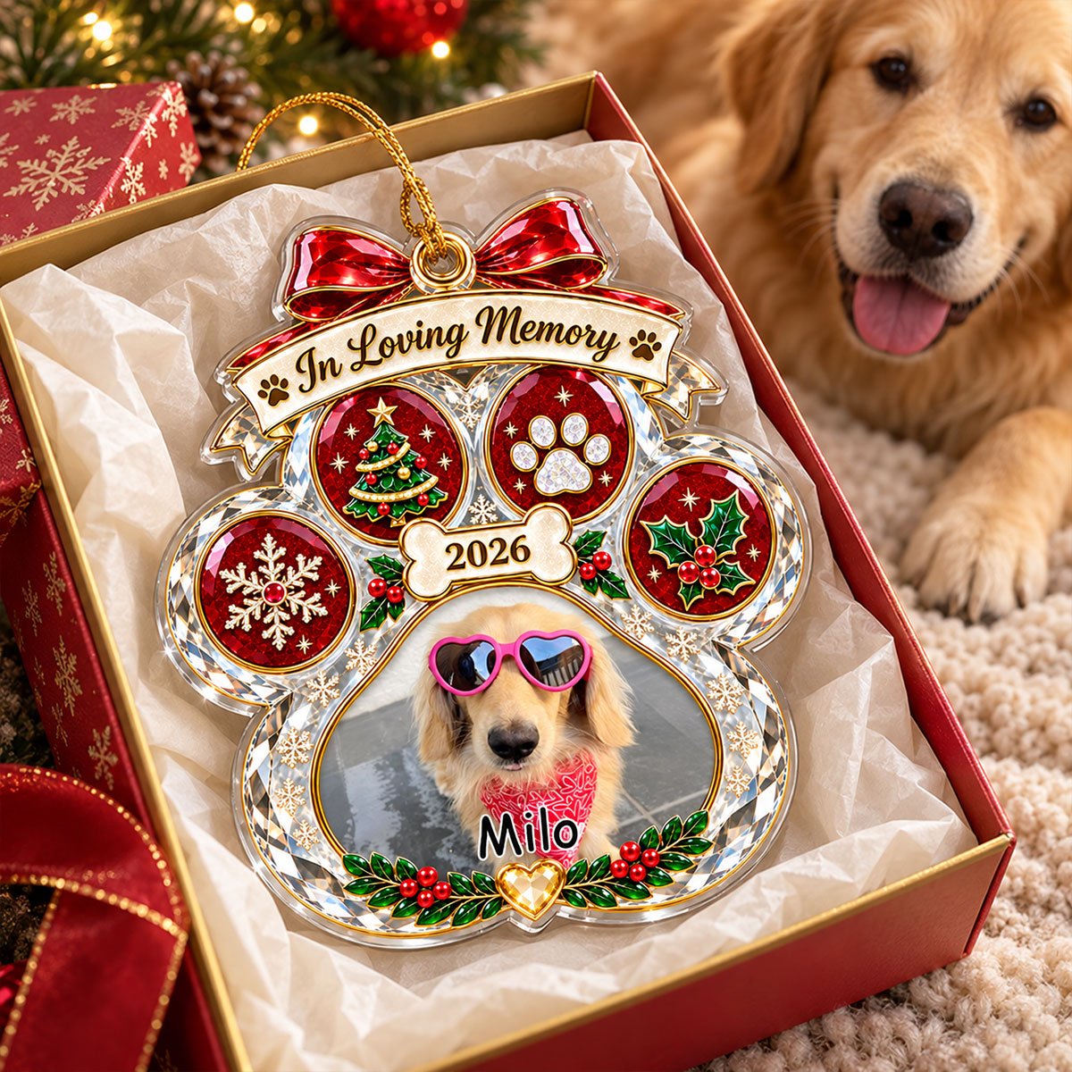 In Loving Memory Christmas - Personalized 3D Effect Acrylic Ornament, Memmorial Pet Gift e26f0590-2fa6-4579-be0c-5ba8ef54c647-1.jpg
