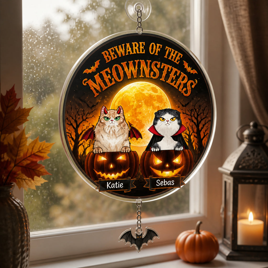 Halloween Meownsters Custom Pet Portrait Garden Flag - Personalized 1 Layered Suncatcher with Charm e27b7fa6-85e7-4a15-9235-ee8c09c3d857.jpg