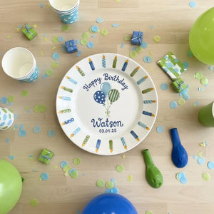 Custom Birthday Plate for Boy | Personalized Happy 1st Birthday Gift | Ceramic Painted Keepsake e281b4f6-8c20-4a35-9594-0cbafc144cd5-hgjg-4-.webp