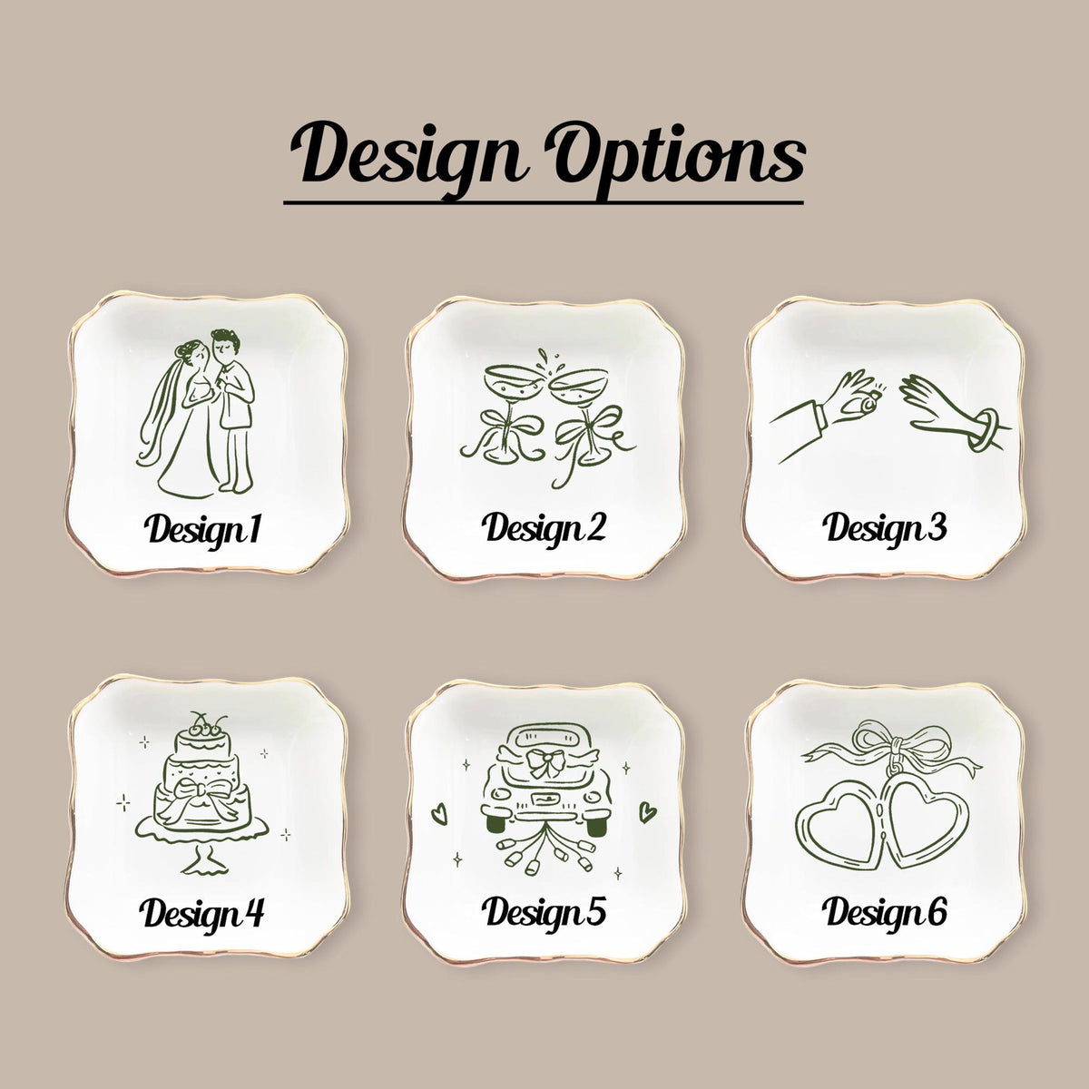 Personalized Ceramic Ring Dish, Custom Engagement Gift, Whimsical Gift for Engaged Couples Newlyweds Friends, Wedding Bride & Groom e284f8d3-6896-4aea-ab4a-7265428bb8be-7.jpg