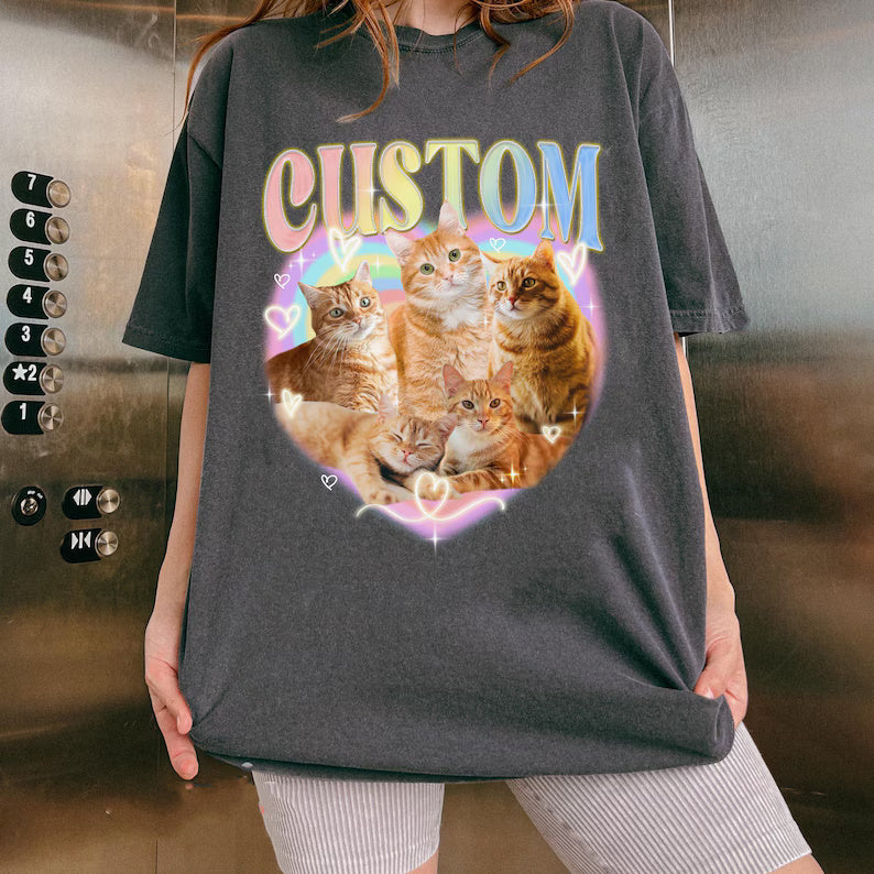 Personalized Cat Bootleg Shirt, Custom Cat Face Bootleg Shirt, Vintage Pet Photo - Name Shirt, Personalized Graphic Tee Dog, Pet Gifts Shirt e287985b-3bc8-48f9-a688-58977f643850-dfg-5-.jpg