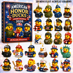American Honor Rubber Duck Advent Calendar 2026 - 24-Day Festive Countdown, Acrylic Charms Blind Box - Gift For Family & Friends e2a9a547-9815-428b-891c-e477bbaa8b2d-ducks-text.png
