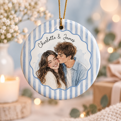 Personalized Watercolor Portrait Ceramic Ornament, Custom Couple Photo Ornament, Engagement Gift, Wedding Keepsake, Anniversary Gift e2aff1bd-4948-49d9-af7b-72b72fc8d1c1-027cd8fe-e6ab-4c47-a555-9df55fabbbfe.png