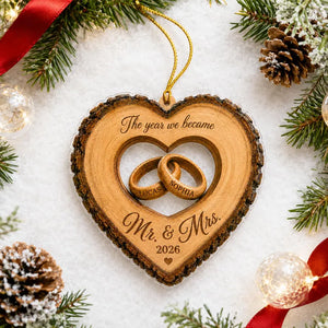Custom The Year We Became Mr & Mrs Ornament, Personalized Heart Ring Christmas Ornament, Newlywed 2026 Wedding Gift e2b9b52b-081c-4e98-adaa-41ec15f2d5ef-ewrewrew-1-.webp