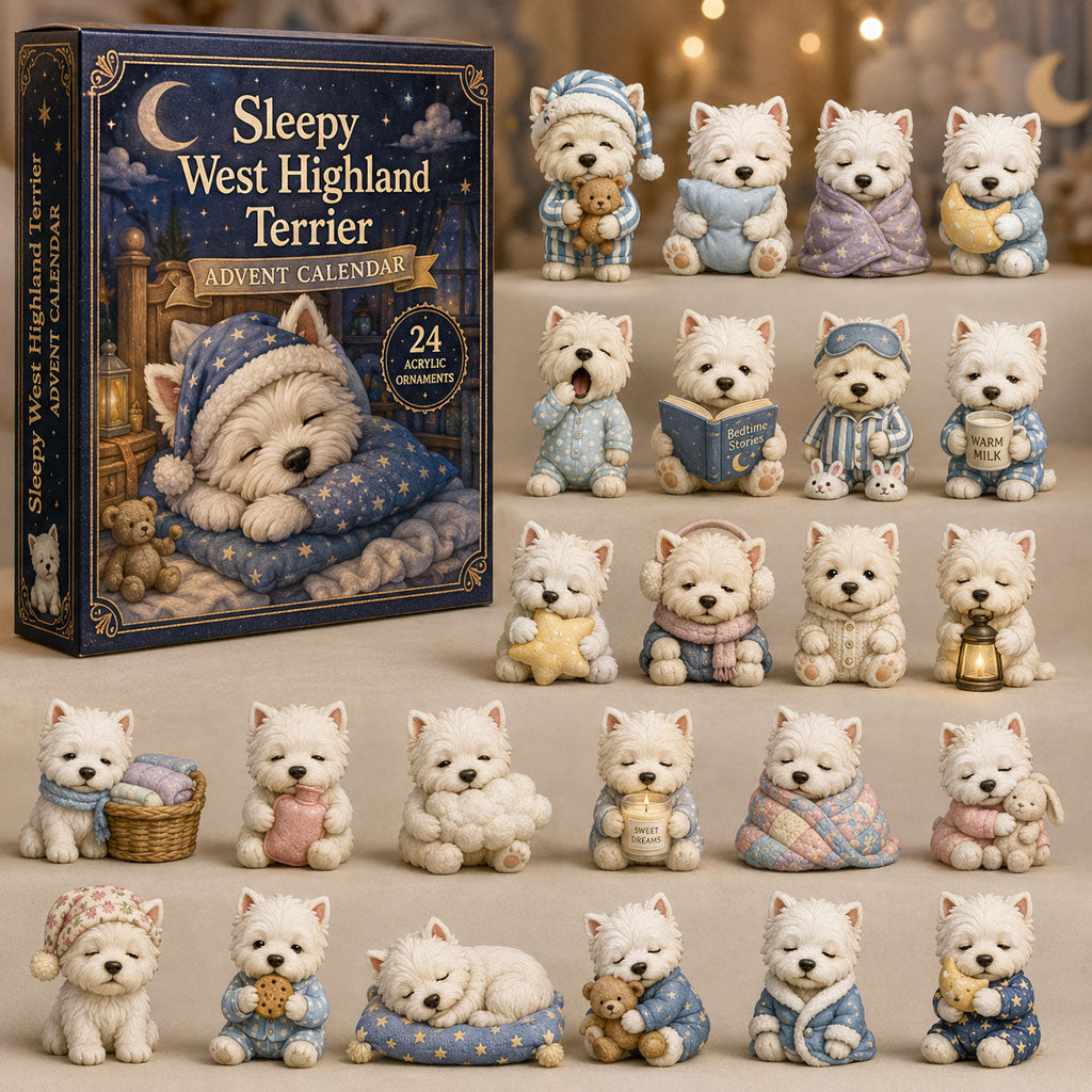 Sleepy West Highland Terrier Advent Calendar 2026 - 24-Day Festive Countdown, Acrylic Charms Blind Box - Gift For West Highland Terrier Lovers e2c1589c-a392-451d-ac90-26691651711b-west-hihghland-terrier.jpg