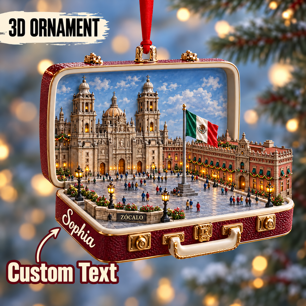 Personalized Zócalo 3D Suitcase Christmas Ornament – Mexico City Travel Souvenir & Gift for Mexico Lovers e2c998f6-119b-4281-a80c-a0a32e57c57c-Hand-Painted-Z-calo-Suitcase-Ornament.png