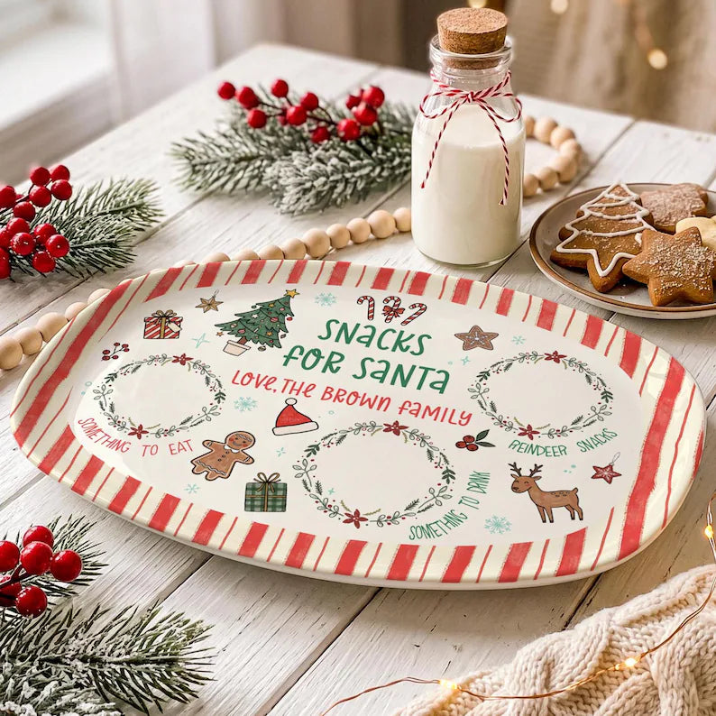 Personalized Cookies for Santa Plate, Custom Family Christmas Eve Platter, Holiday Tradition Keepsake & Christmas Gift e2d3feaf-3fb9-414d-889b-af2a37d25f2c-41.webp