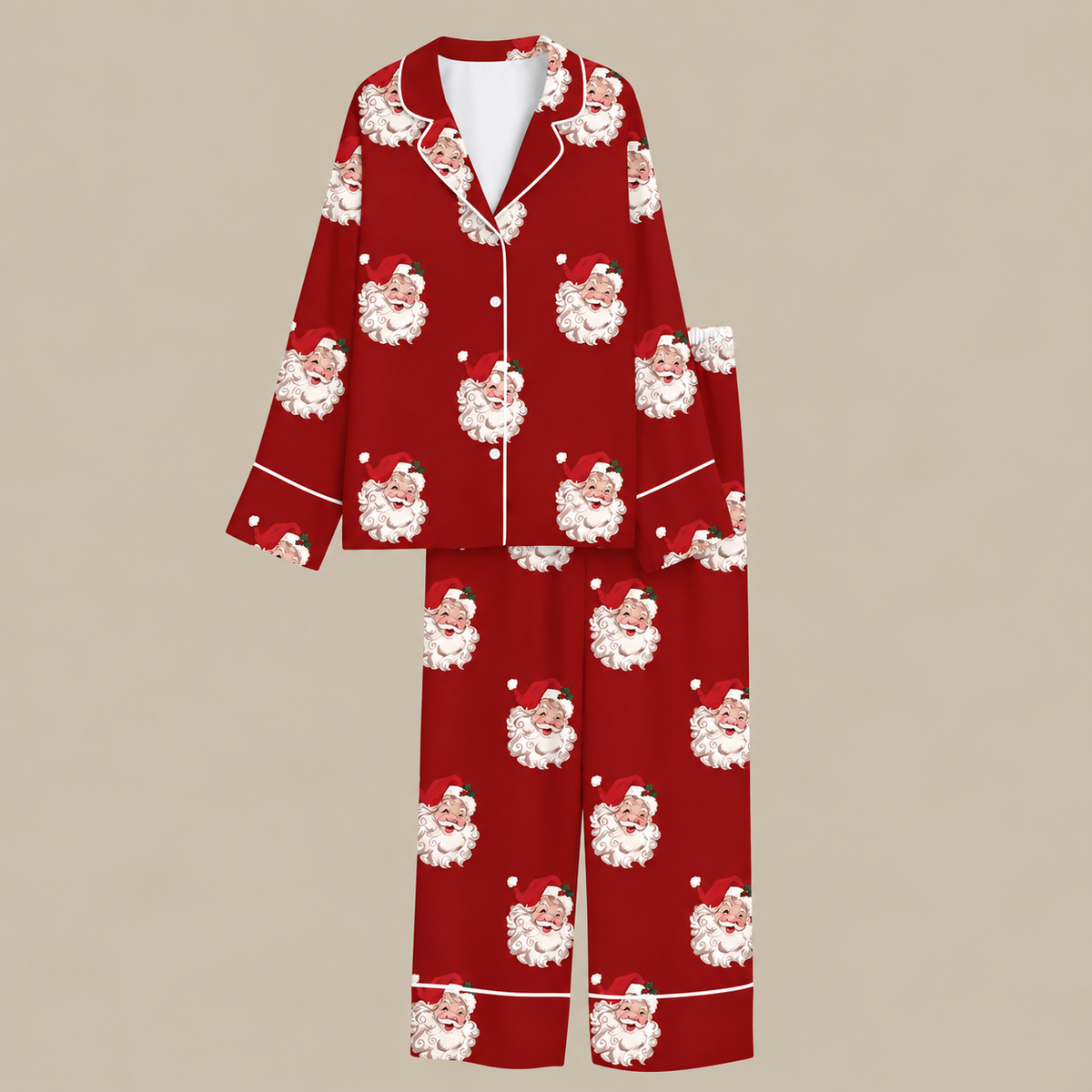 Vintage Santa Christmas Pajamas Matching Family Pajama Set Red Holiday Sleepwear Retro Santa Claus Matching Pjs Christmas Eve Loungewear e2fa8931-bd31-487c-b18e-514c6050649a-dfdgf-1-.png