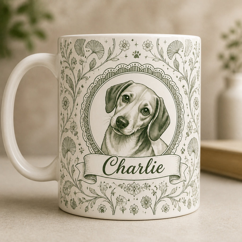Custom Pet Portrait Botanical Cameo Edge-to-Edge Mug - Personalized Edge-to-Edge Mug e31b64a6-c0d6-490b-a973-09008d977502.jpg