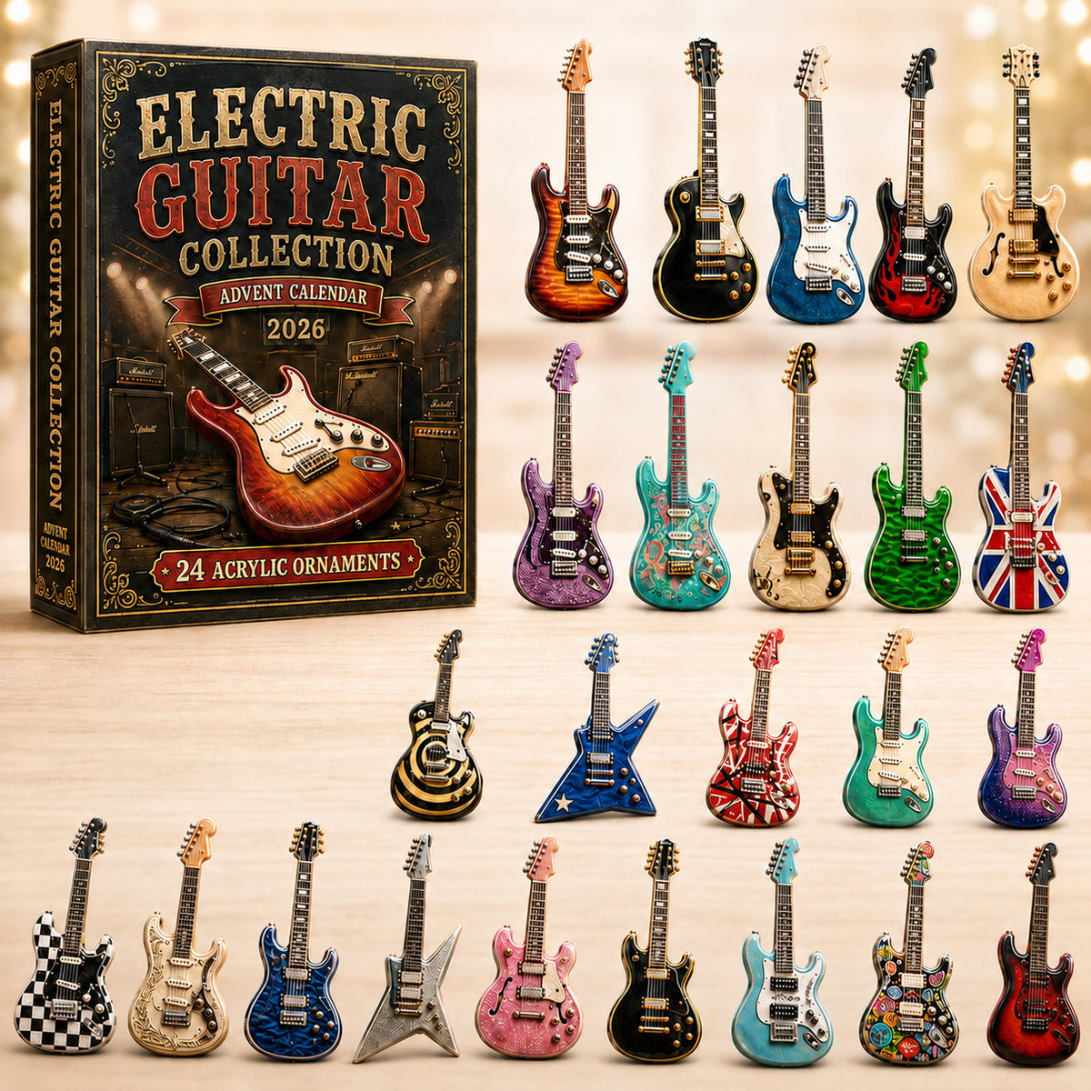 Electric Guitar Advent Calendar 2026 - 24-Day Festive Countdown, Acrylic Charms Blind Box - Gift For Guitar Lovers e3309922-935b-4954-99f1-d46d3da1629b-electric-guitar.jpg