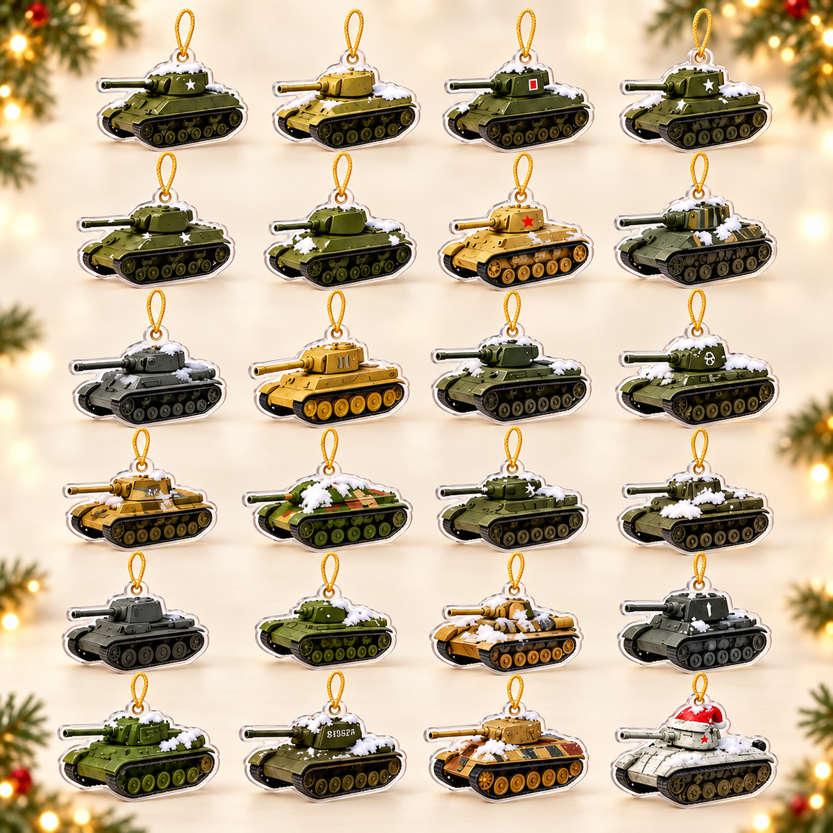 WWII Tank Advent Calendar 2026 – 24 Acrylic Tank Christmas Ornaments, Holiday Gift for Military History Lovers & Tank Enthusiasts e3352064-567a-4055-b7d7-4c01ffdf9a30-B-s-u-t-p-24-charm-xe-t-ng.png