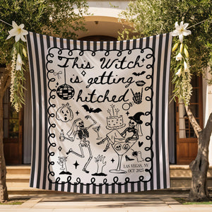 Personalized Halloween Bachelorette Banner, Witchy Bachelorette Tapestry for Photo Backdrop, Spooky Bachelorette Party Decor, Bach Halloween e33d403a-2457-48c3-82ae-e1a84cdccc1d-5.jpg