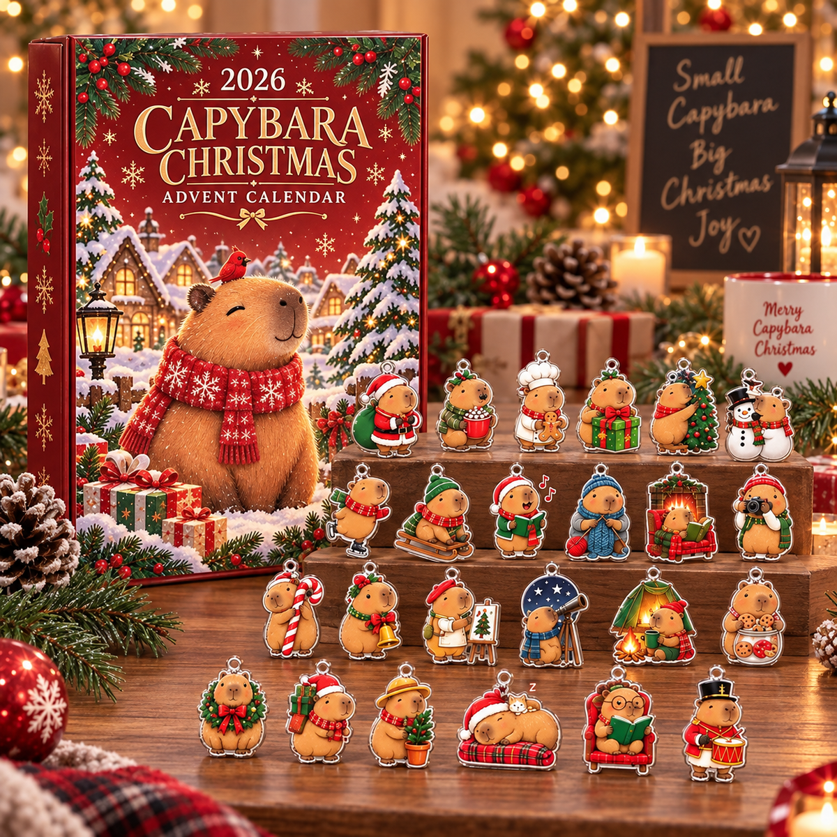 2026 Capybara Christmas Advent Calendar, 24 Acrylic Ornaments, Holiday Countdown Gift e349ca60-ef28-498e-a83a-e905c53f0743-gffggf-1-.png