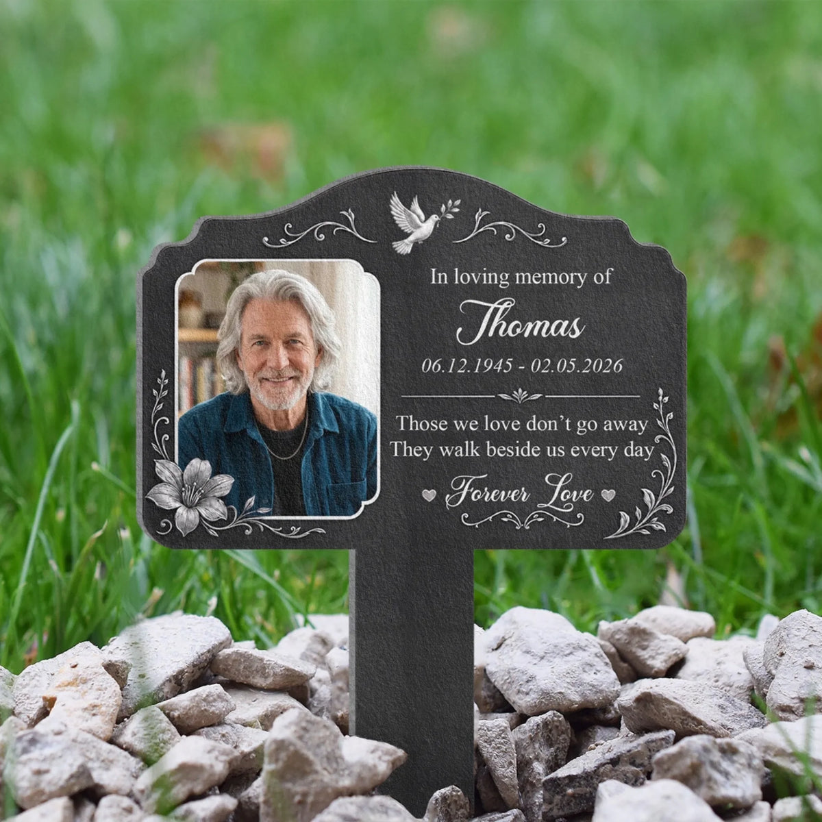 Forever Missed Forever Loved - Personalized Plaque Stake, Remembrance Keepsake Gift For Bereavement, Memorial Gift e34e3b56-c18f-4c87-9dd0-780638437bca-6a7163324b4aa.jfif