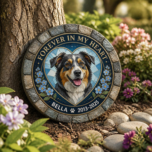 Forever In My Heart Pet Memorial Stone – Photo Portrait with Name & Years - Personalized Memorial Stone e351eedf-0c8a-414d-92f2-4a4d99665776.jpg