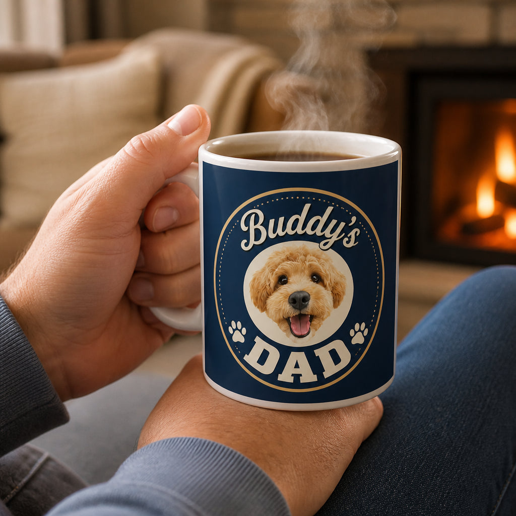 Personalized Pet Photo Mug – [Pet Name]’s Dad - Personalized Mug e35e9838-e572-4593-8f15-6a14090b5e36.jpg
