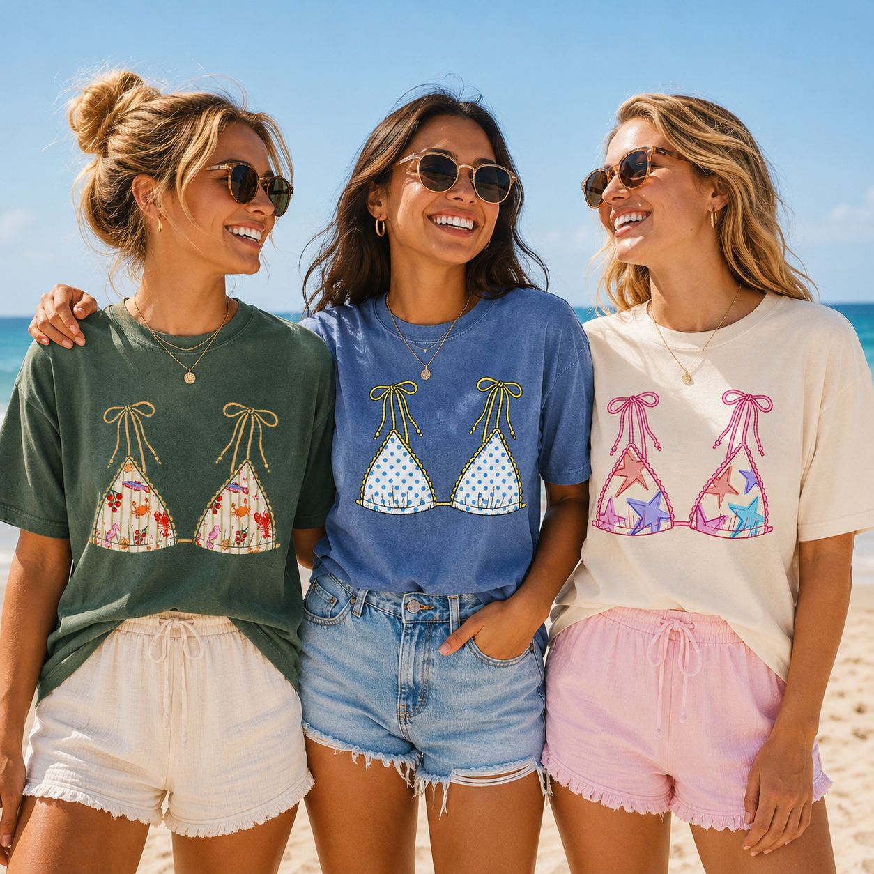 Comfort Colors Matching Bikini Printed Beach Party T-Shirt, Cute Beach Shirt, Summer Vacation Gift for Her, Funny Bikini Shirt Women e36c1db4-01cf-456d-b0cb-abff8633ee01-banner-1.png
