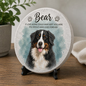 Pet Memorial Stone – Watercolor Portrait with Curved Name and Quote - Personalized Memorial Stone e37714a2-463d-4b01-97c2-86c58e23efbc.jpg