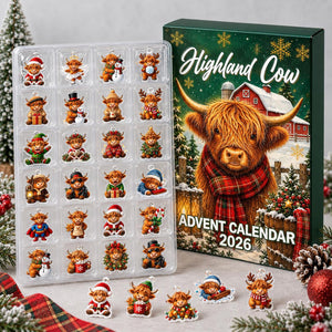 Highland Cow Christmas Advent Calendar, Acrylic or Wood Ornaments, Reusable Countdown Gift Box, Holiday Keepsake e3873a65-8707-4217-b978-1094f0e31589-il_1588xN.8551952470_do1n.jpg