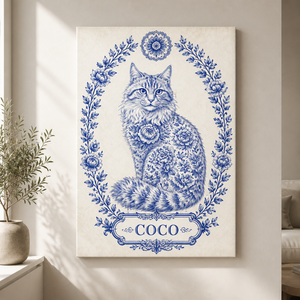 Chinoiserie Cat Portrait Canvas – Personalized Pet Name - Personalized Canvas e38bbea2-e6eb-4448-ba1b-fe3c1980a216.png