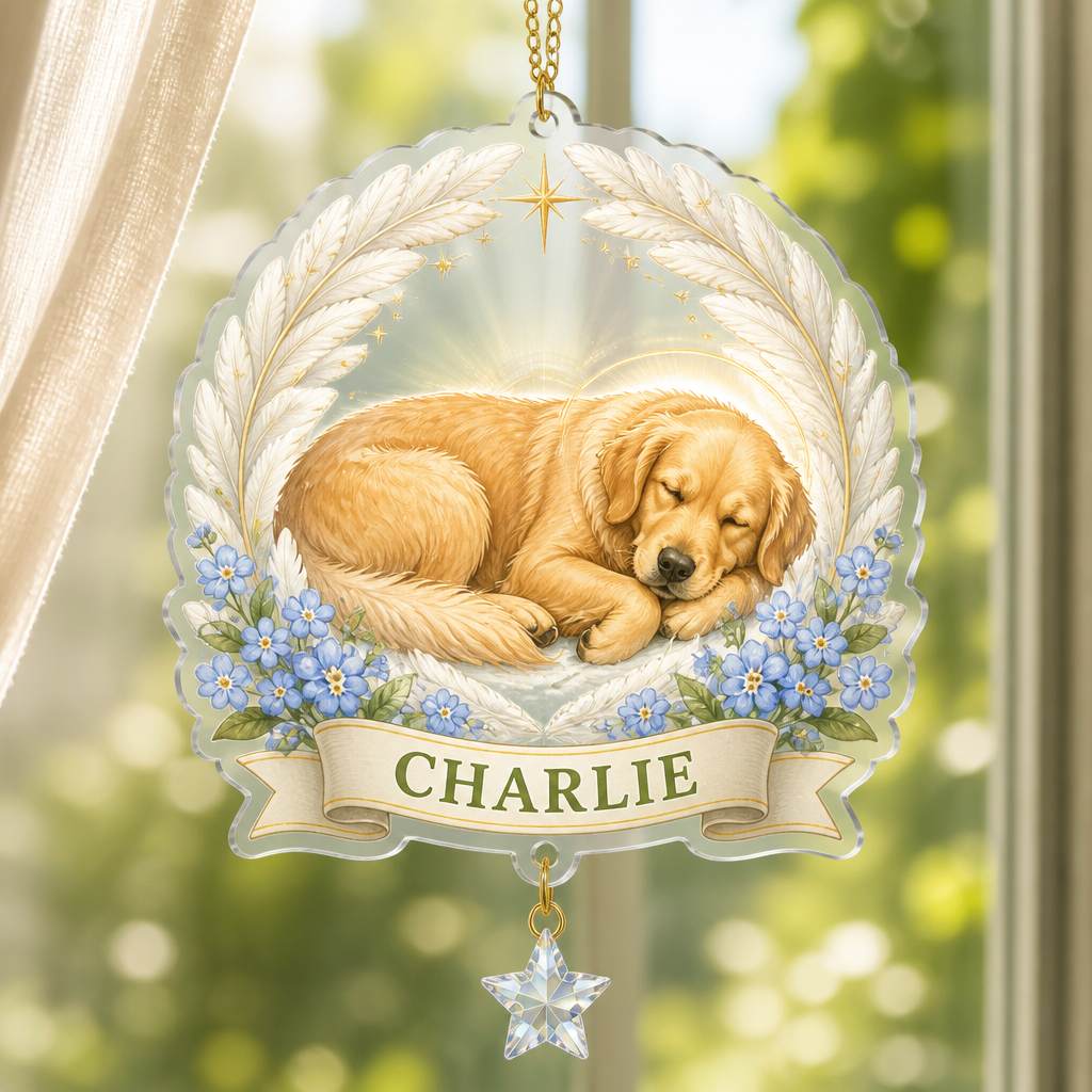 Angel Halo Pet Memorial Fridge Magnet – Photo-to-Art with Pet Name - Personalized 1 Layered Suncatcher with Charm e3ad71b9-8444-4e95-8bfe-98f6815ab839.png