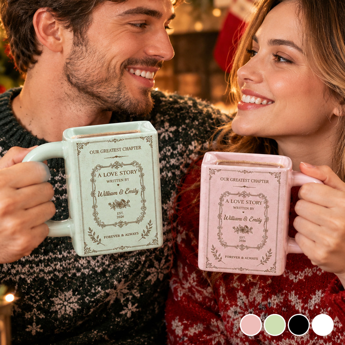 Anniversary Gift For Couples - Personalized Love Story Book Mug - Christmas Gifts e3b06130-34ac-4cd2-90d4-7c7bede11a98-Banner-3.jpg