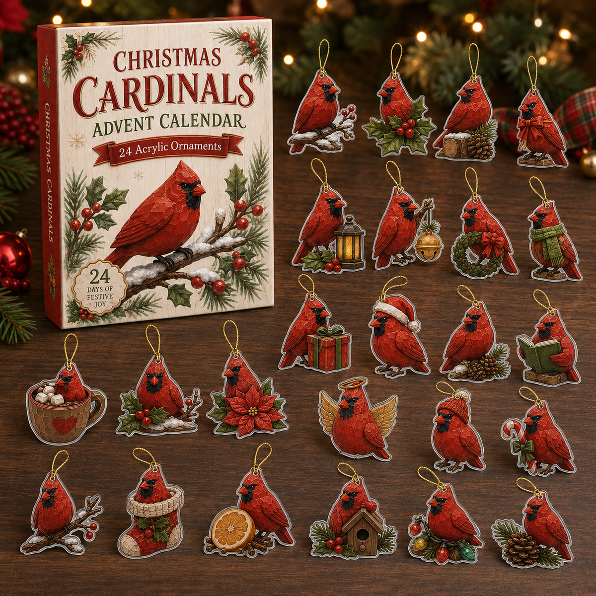 Christmas Holy Cardinals Advent Calendar 2026 - 24-Day Festive Countdown, Acrylic Charms Blind Box - Gift For Family Members, Cardinal Lovers e3c14e94-113c-4a52-8be3-952823b6aac5-box-charms-cardinal.png