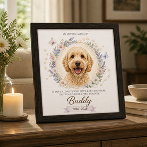 Pet Memorial Photo Frame – If Love Alone… (Photo + Name + Years) - Personalized Picture Frame e3cae939-5137-4d39-8701-11a793525b51.jpg