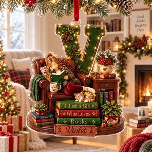 Personalized Girl Reading Book Christmas Ornament, Bookworm Keepsake, Book Lover Christmas Ornament, Girl Christmas Gift, Gift for Readers e3ea1257-c1d4-4c71-9369-d3641259d374-banner-1.png