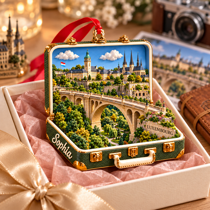 Personalized 3D Adolphe Bridge Suitcase Christmas Ornament – Luxembourg Travel Souvenir & Gift for Luxembourg Lovers e3eb33f7-ec74-4413-bd79-6bcaa0bd9a41-Luxembourg-Bridge-Keepsake-in-Gift-Box-4.png