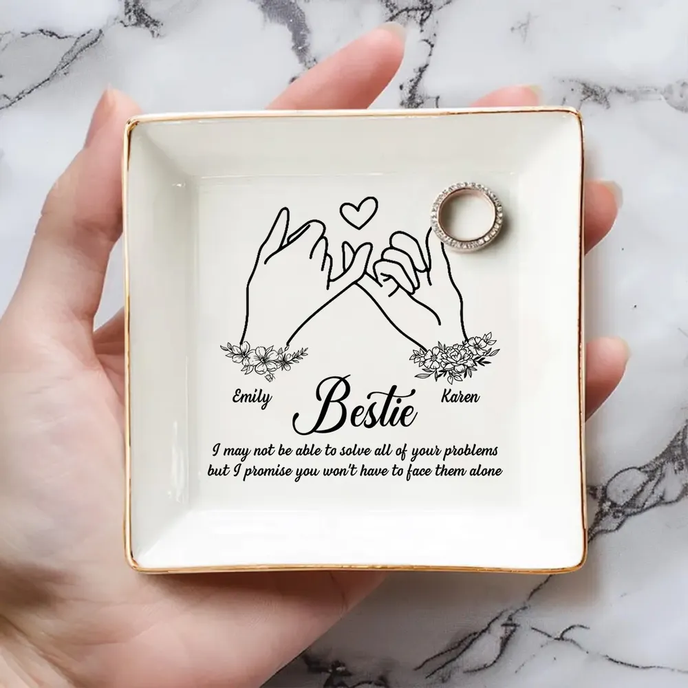 You Are My Bestie - Personalized Jewelry Dish - Gift For Bestie, Friend, Soul Sister e40a0f45-ec08-4ef7-9755-36a00c0380e0-banner-2.png