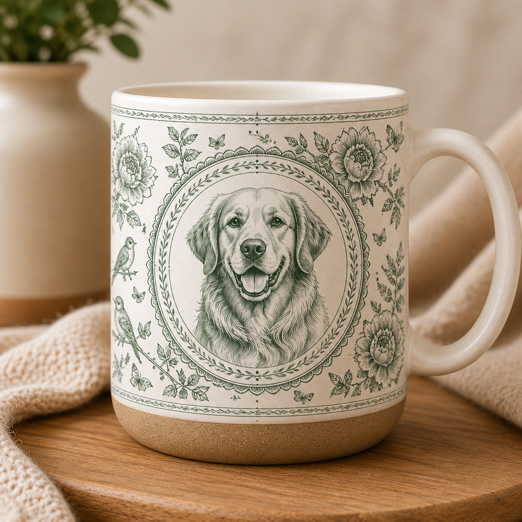 Custom Pet Toile Portrait Pottery Mug - Personalized Pottery Mug e41b5f54-f1ec-440f-8e07-f97281dee2d7.png