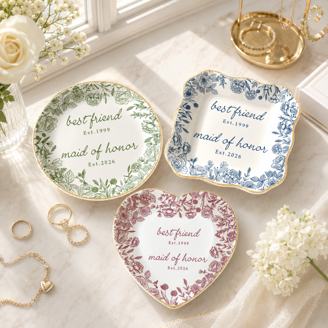 Personalized Maid of Honor Jewelry Dish, Bridesmaid Proposal Gift, Best Friend Wedding Gift, MOH Ring Dish, Bachelorette Party Favors e4214073-fb9e-4137-a29e-7948880e4137-banner-1.png