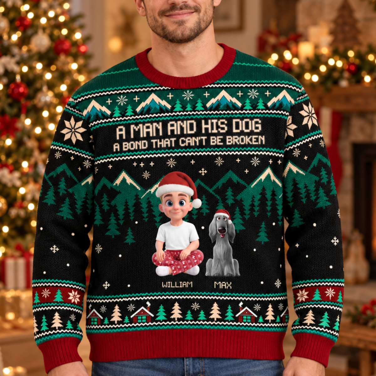 Custom Ugly Sweatshirt - Personalized Christmas Birthday Gifts For Dog Cat Lovers, Dog Dad And Mom, Cat Owners - Forever My Favorite Buddy e43191ee-9d17-4ec4-be75-1a99741149cd-banner-1-1.png