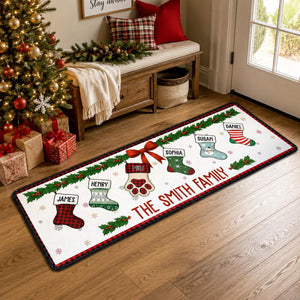 Custom Family Christmas Together Runner Rug, Personalized Holiday Kitchen Mat, Grandparent Home Decor Housewarming Gift, New Home Xmas Gift e4391e2e-251b-4531-86b6-682974c111a9-1.jpg