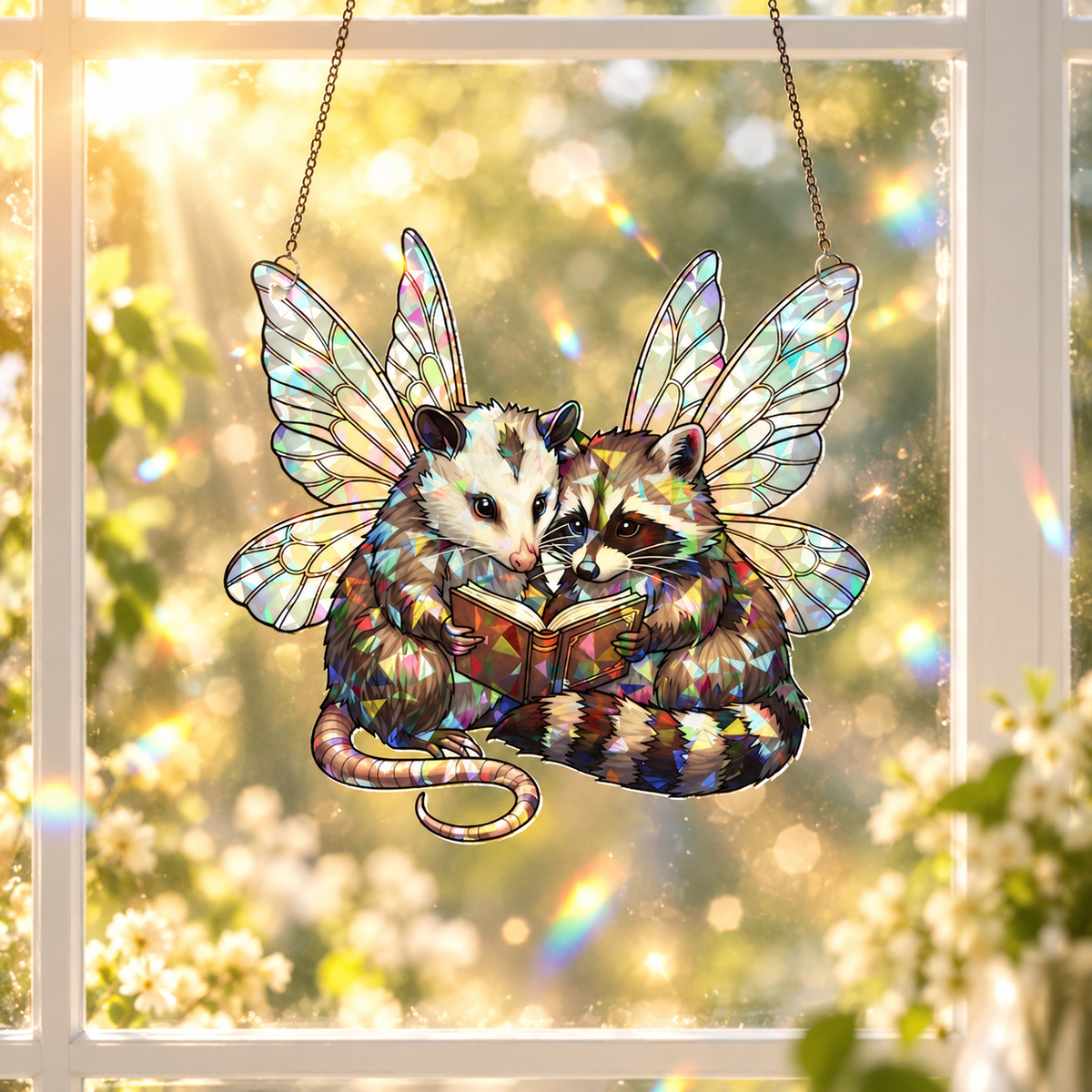 Fairy Possum & Raccoon Hanging: Holographic Acrylic Window Decor e43acb66-dd6b-4f22-8ad0-236fbddcf43c-60d21606-3c7a-4a96-8093-65102e677504.png