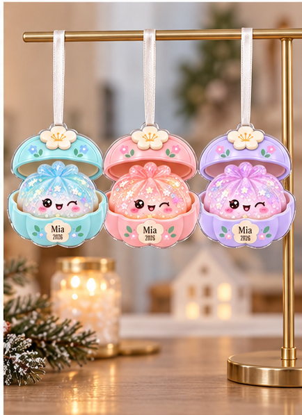 Personalized Glitter Dumpling Ornament, 3D Squishy Style Christmas Ornament, Custom Name Ornament, Kids Christmas Gift, Squishy Ornament e4449449-1181-46d7-8dca-54191ee5efb5-mockup_split_6.png