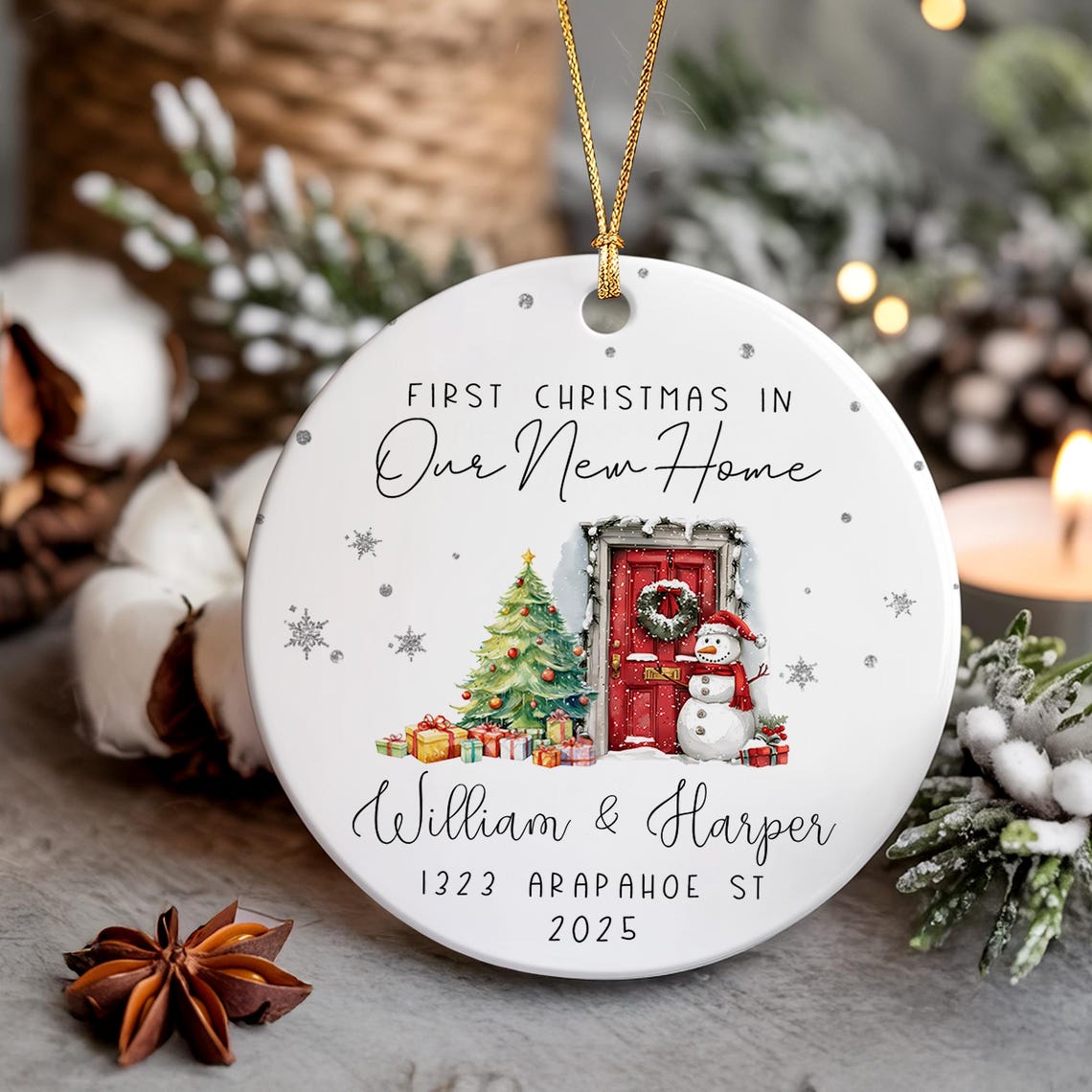 First Christmas In New Home Ornament, Custom Couple Name with Address Housewarming Keepsake e44f9d47-7318-41b4-acde-d0cf20c1dd0e-6.jpg