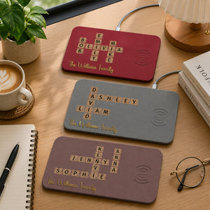 Family Heart Hands Crossword Puzzle Art Family Birth Flower Charging Pad, Custom Wireless Charger Pad e45e8fcc-97e7-4fde-9428-5cf299fe946b-mk-1.jpg