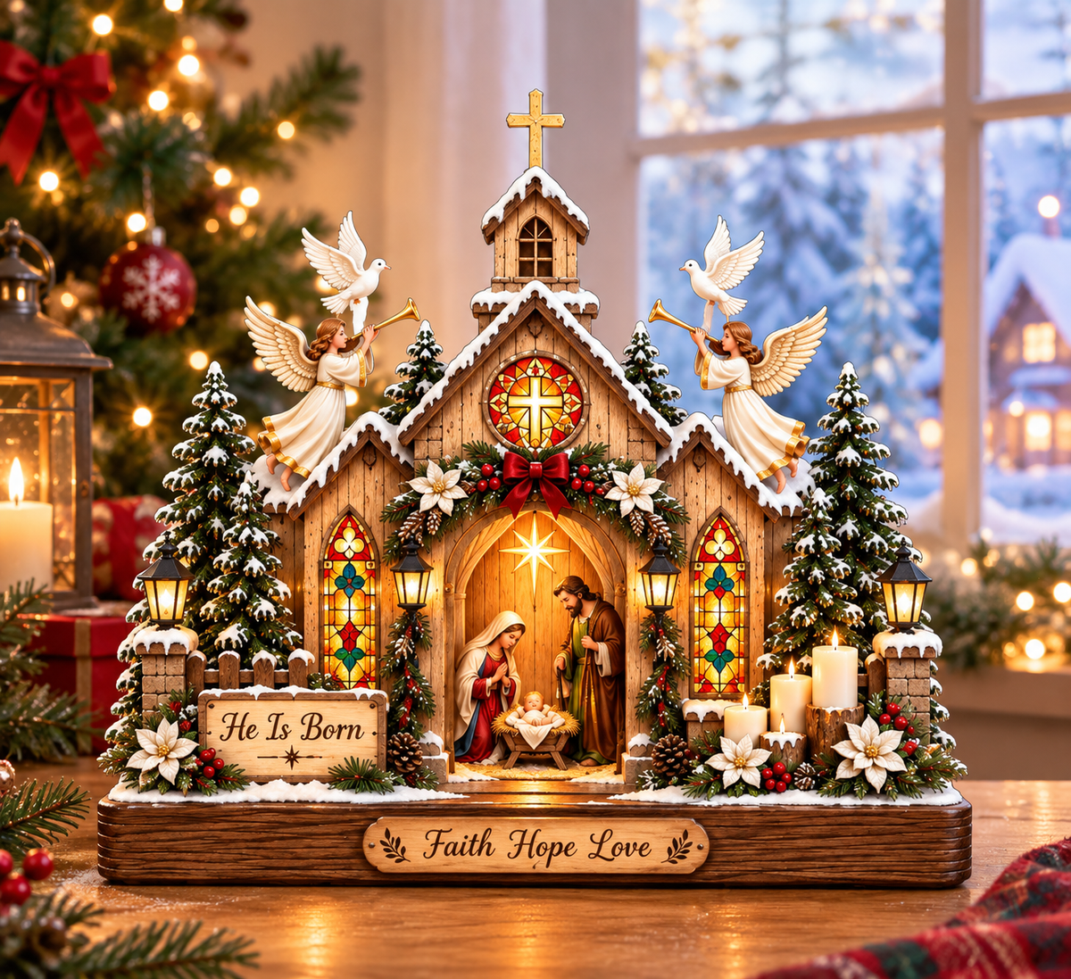 Christmas Nativity Church Wooden Block, Holy Family Manger Scene, Christian Religious Decor, Faith Hope Love Christmas Table Decor e47c082f-c342-49a2-95ad-22bb3eb82f2c-fa148180-1e4a-4f41-ba33-369edc65ed92.png